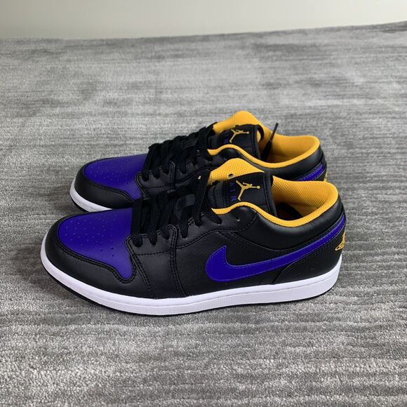 Nike Air Jordan 1 Low Mens 11.5 "Dark Concord" (553558-075) Lakers Purple NEW - Picture 3 of 10